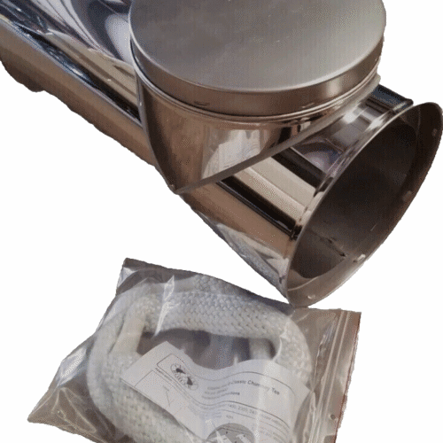 Central Boiler 10" Chimney Tee and Rope Ring Seal Kit for Classic 7260 (11605)