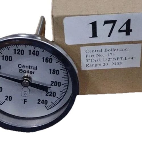 Central Boiler Temperature Gauge for 3" Threaded - Outdoor Furnaces (174)