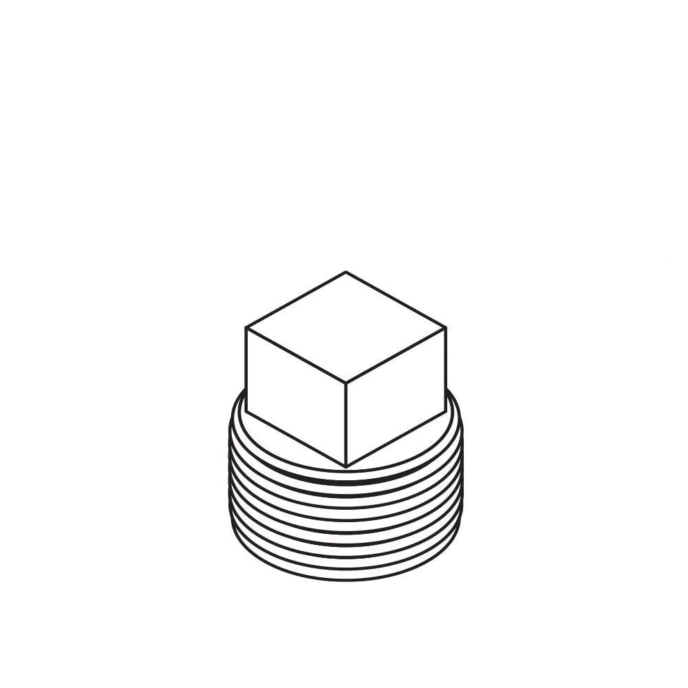 1/2 ′′ Brass MPT Pipe Plug 5-Pack (P/N 6557)