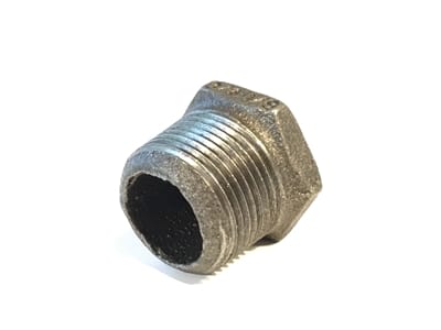 NPT Threaded Size Reducer: Hex Bushing, 3/4''X1/8''