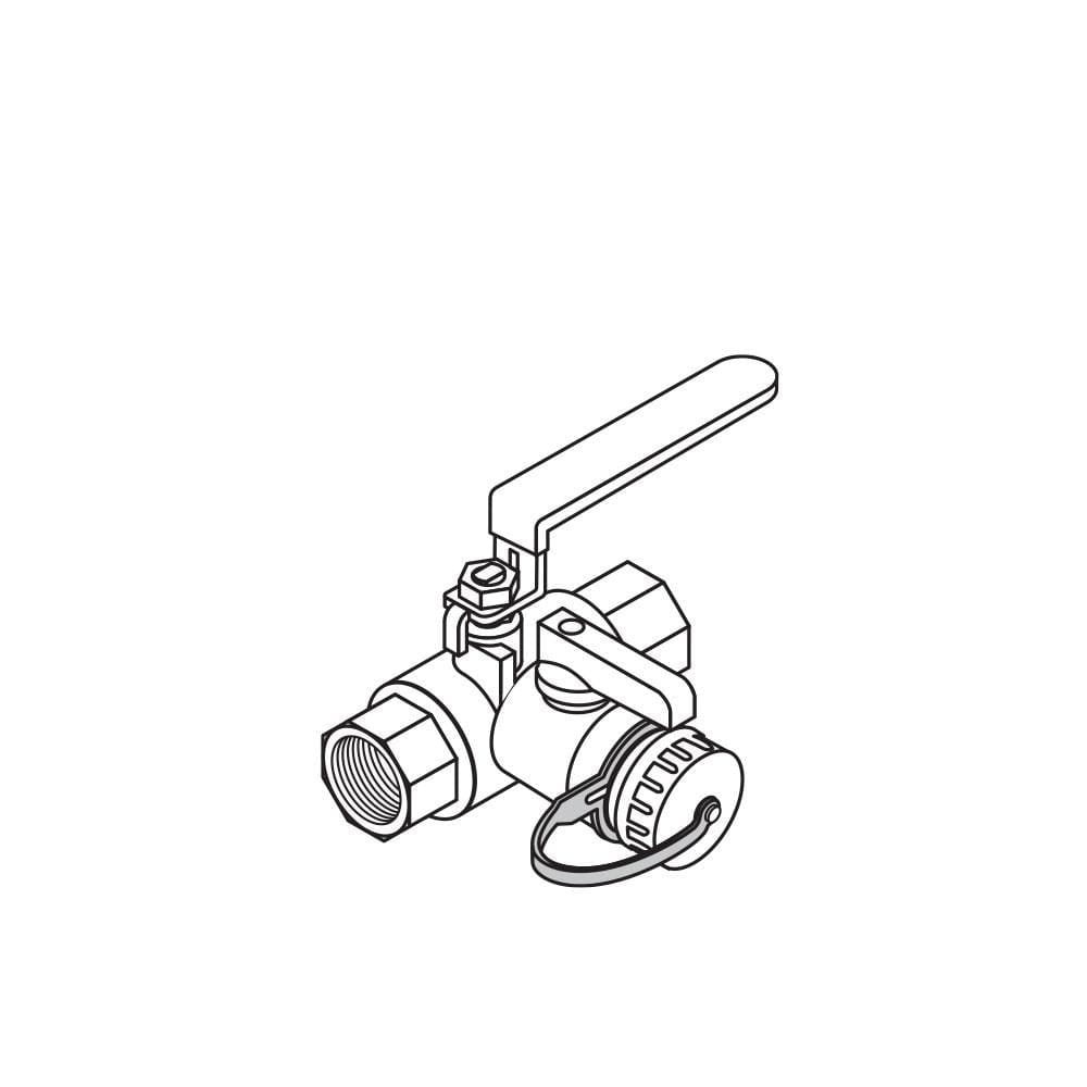 3/4 ′′ Brass Purging and Filling Tee (P/N 5000083)