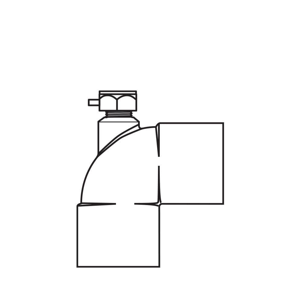 3/4 ′′ Copper Sweat Vent Elbow (P/N 372)