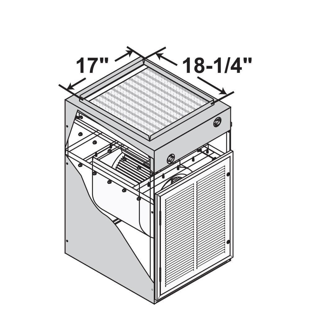 Air Handler Cabinet Kit (P/N 301): Front Access for 100k−140k Btu Systems