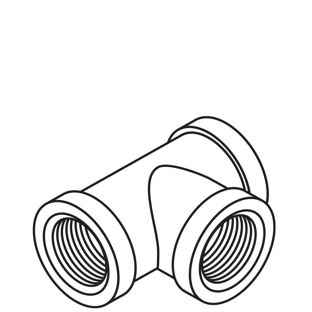 Black Iron Tee 3/4" NPT (P/N 133)