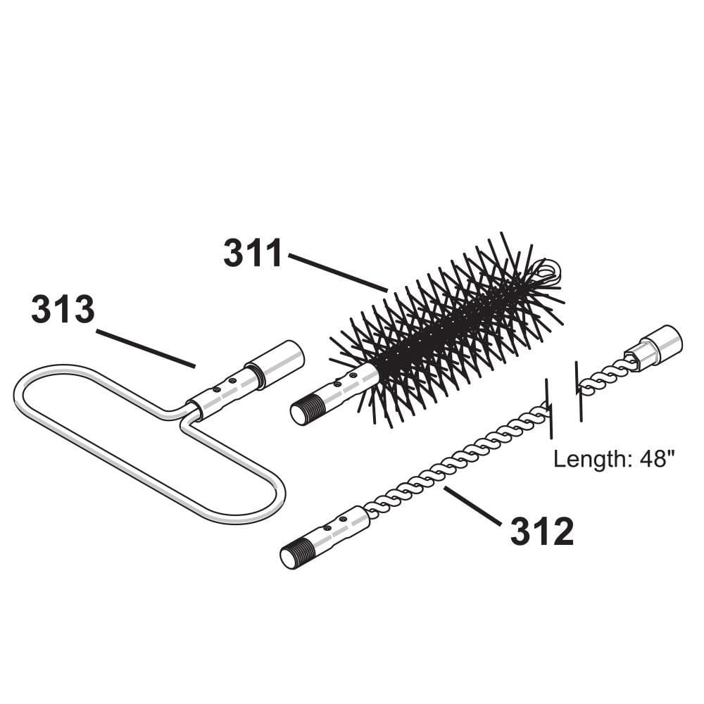 E-Classic 2300 Flue Passageway Cleaning Kit (P/N 310)