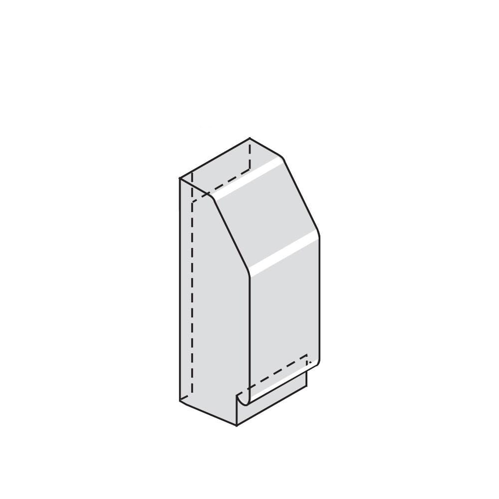 Radiant Baseboard End Cap - Left Side (P/N 232)