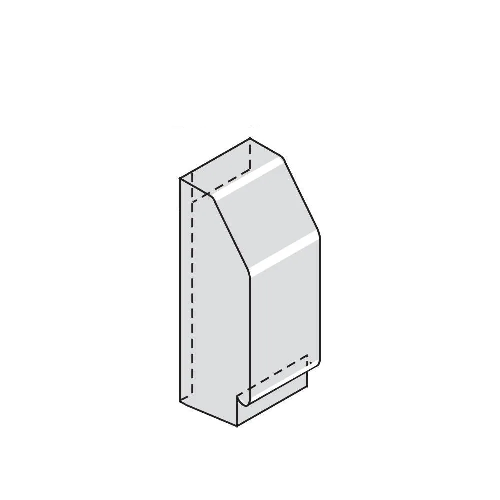 Radiant Baseboard End Cap - Right Side (P/N 233)