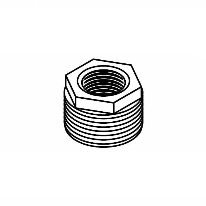 Reducing Hex Bushing (P/N 388): 1−1/4 ′′  x 3/4 ′′  NPT Connector