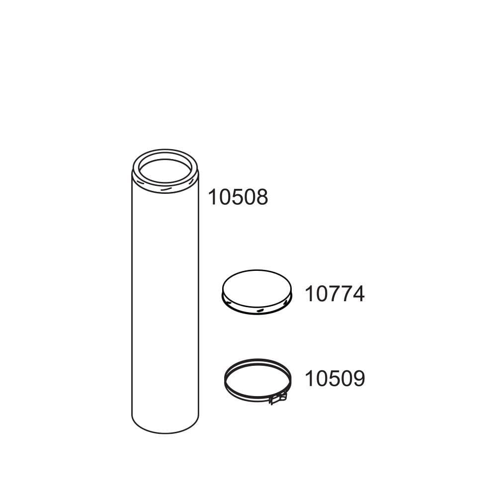 Secure-Fit Outdoor Venting Clamp, Snaplock, 8" Chimney, Type Cb